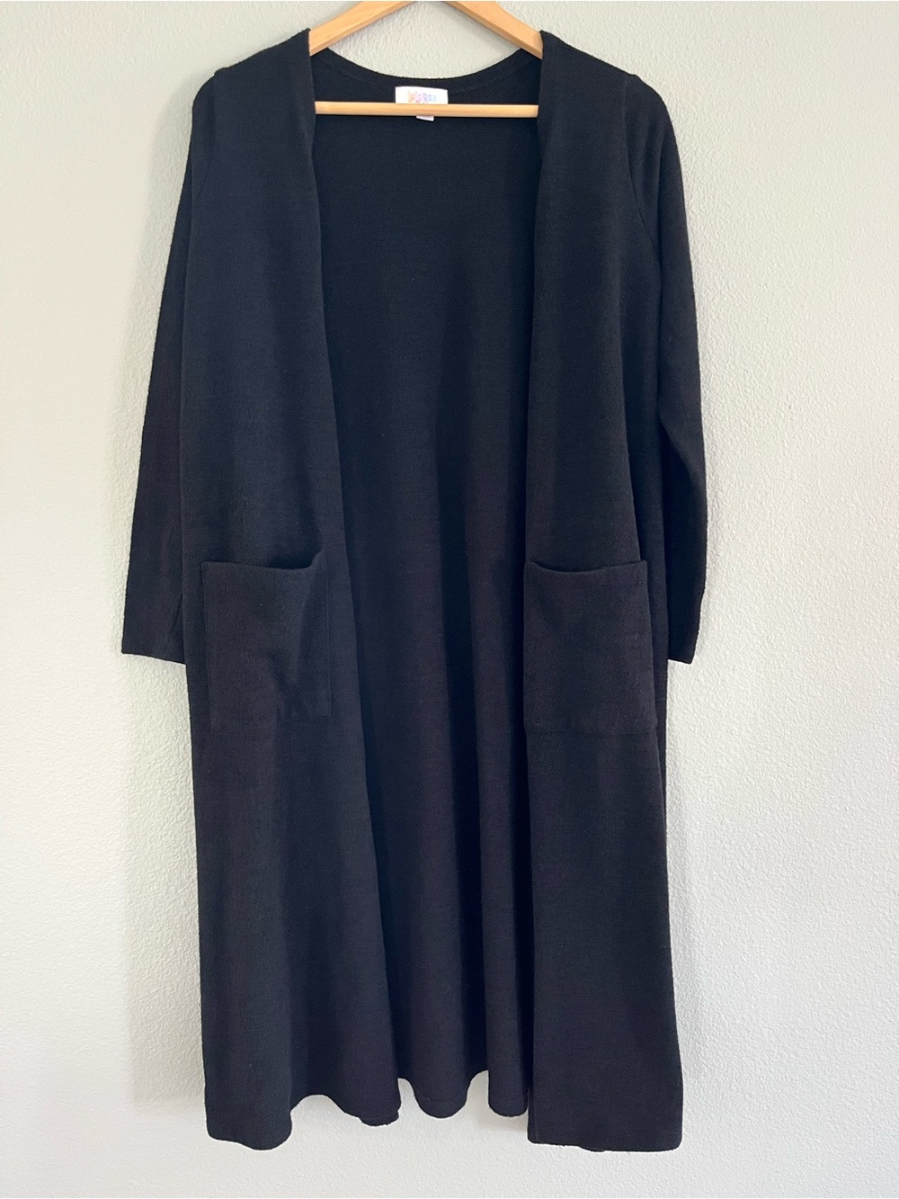 LuLaRoe Black Open-Front Trench Cardigan